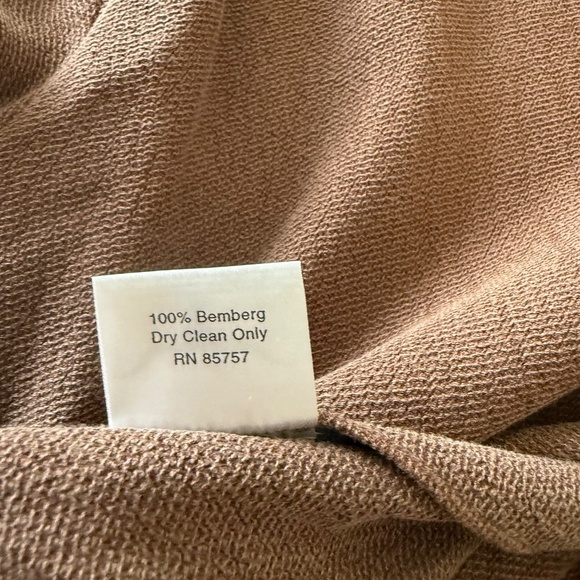 Stubbs Western Dark Brown Bemberg Textured Wooden Casual Button Up Shirt Men 2XL - Picture 8 of 8